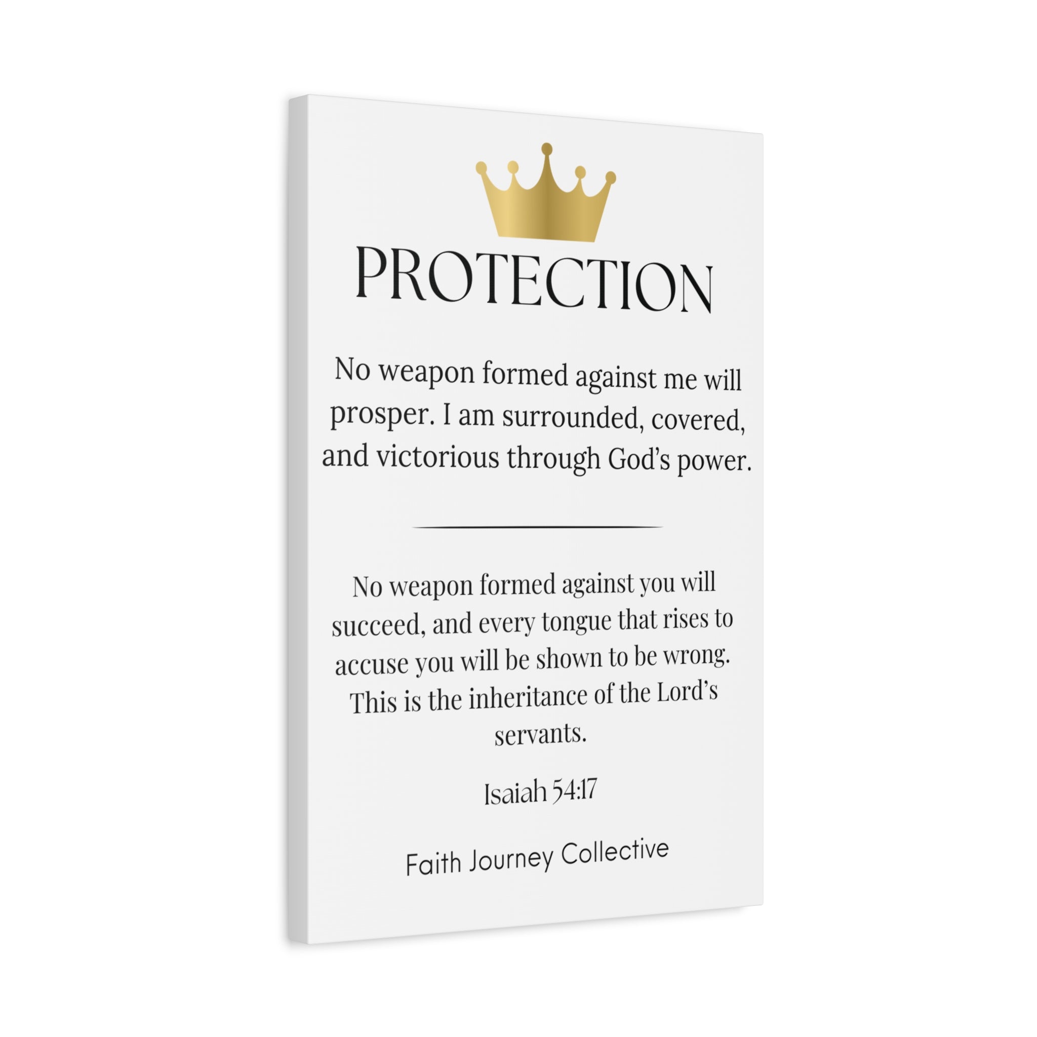 Protection - Christian Scripture Wall Art Poster – Bible Verse Affirmation Prints for Home, Office & Prayer Space | Faith Journey Collective