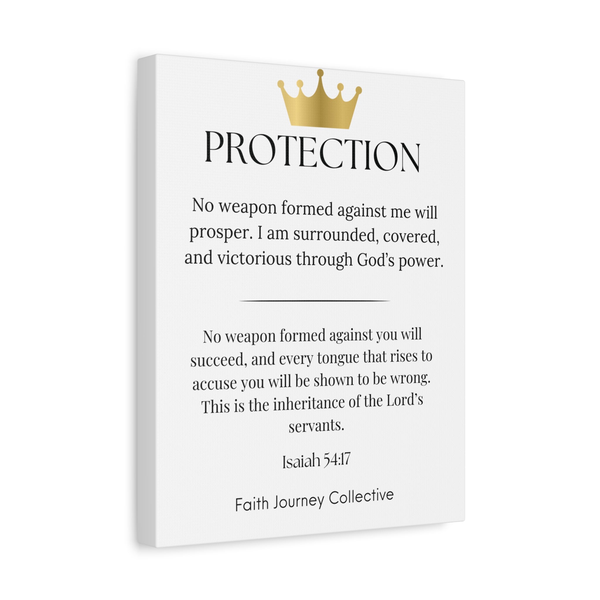 Protection - Christian Scripture Wall Art Poster – Bible Verse Affirmation Prints for Home, Office & Prayer Space | Faith Journey Collective