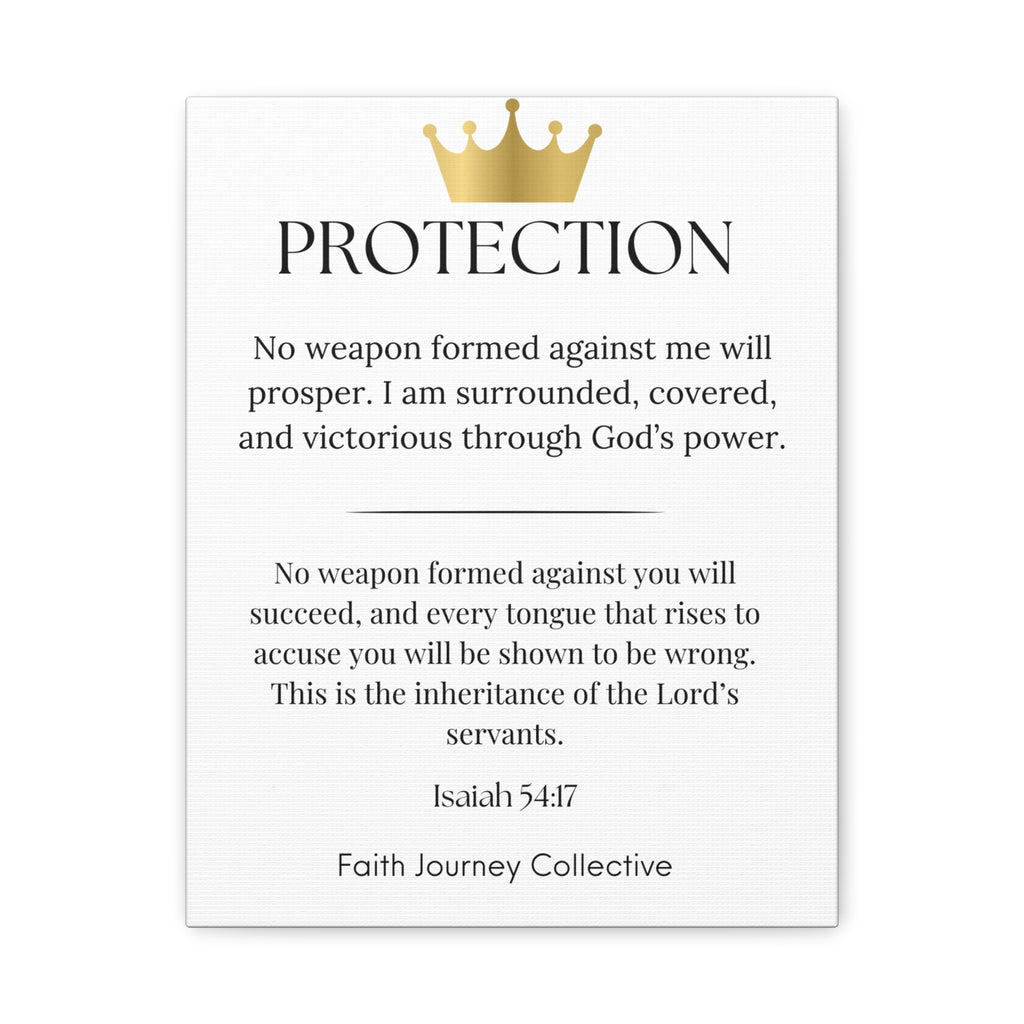 Protection - Christian Scripture Wall Art Poster – Bible Verse Affirmation Prints for Home, Office & Prayer Space | Faith Journey Collective