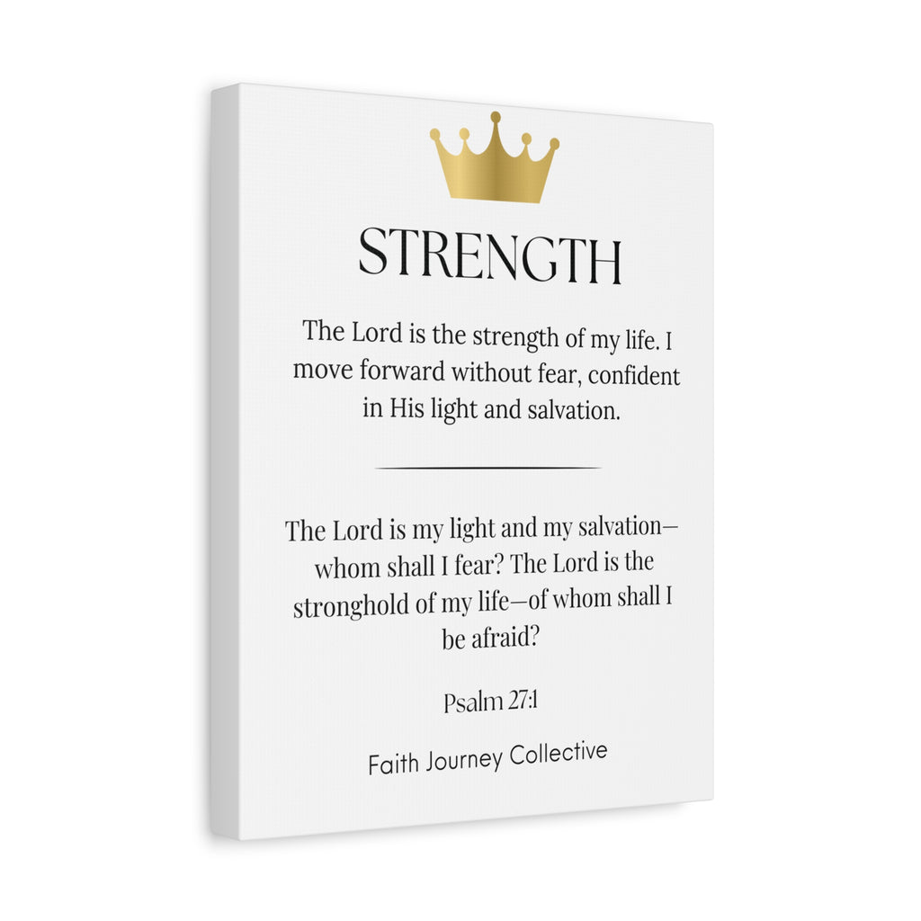 Strength - Christian Scripture Wall Art Canvas – Bible Verse Affirmation Prints for Home, Office & Prayer Space | Faith Journey Collective