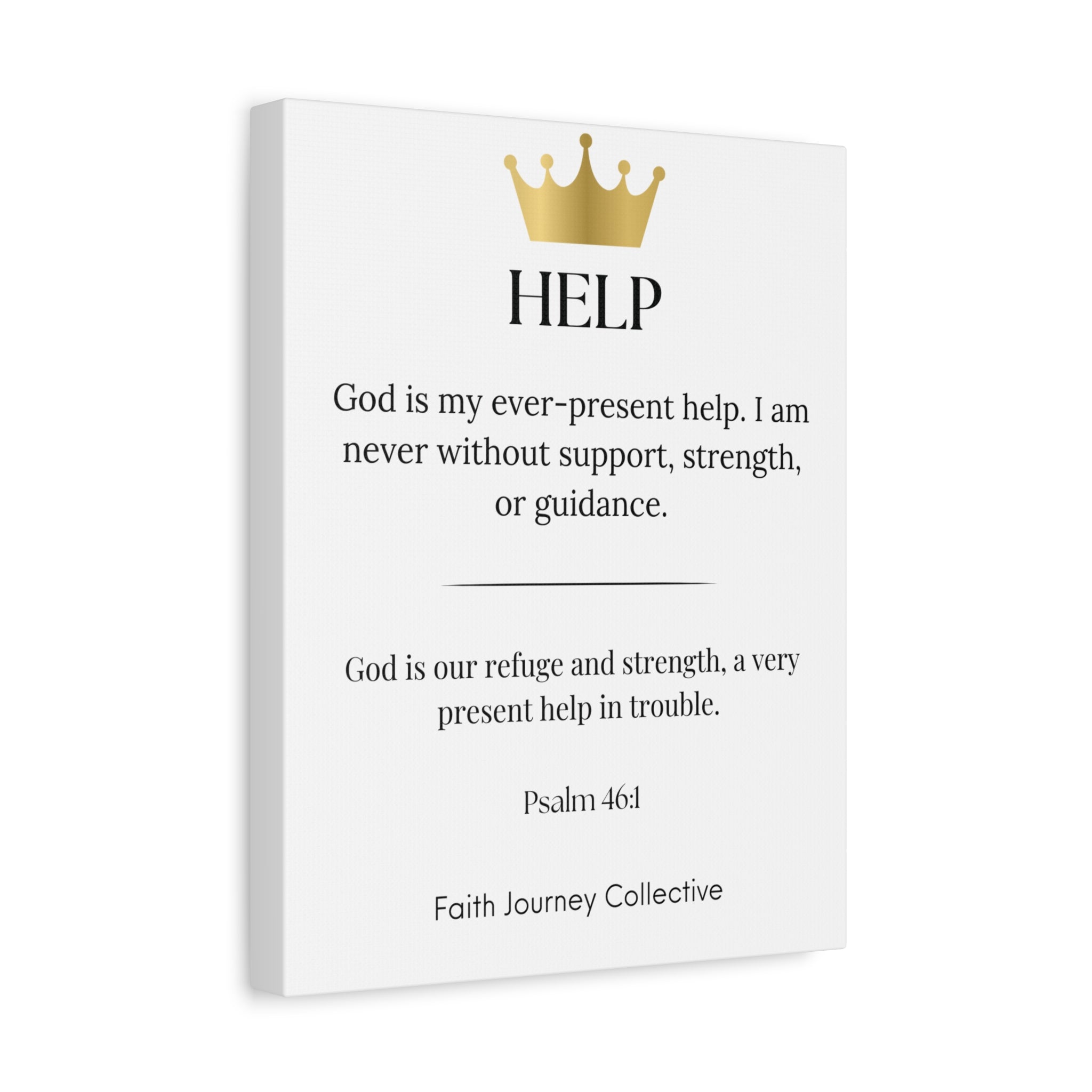 Help - Christian Scripture Wall Art Canvas – Bible Verse Affirmation Prints for Home, Office & Prayer Space | Faith Journey Collective