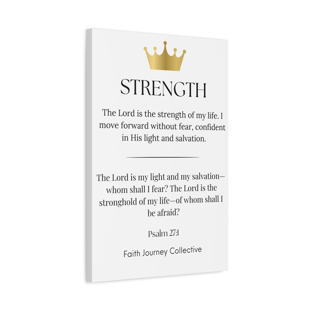 Strength - Christian Scripture Wall Art Canvas – Bible Verse Affirmation Prints for Home, Office & Prayer Space | Faith Journey Collective