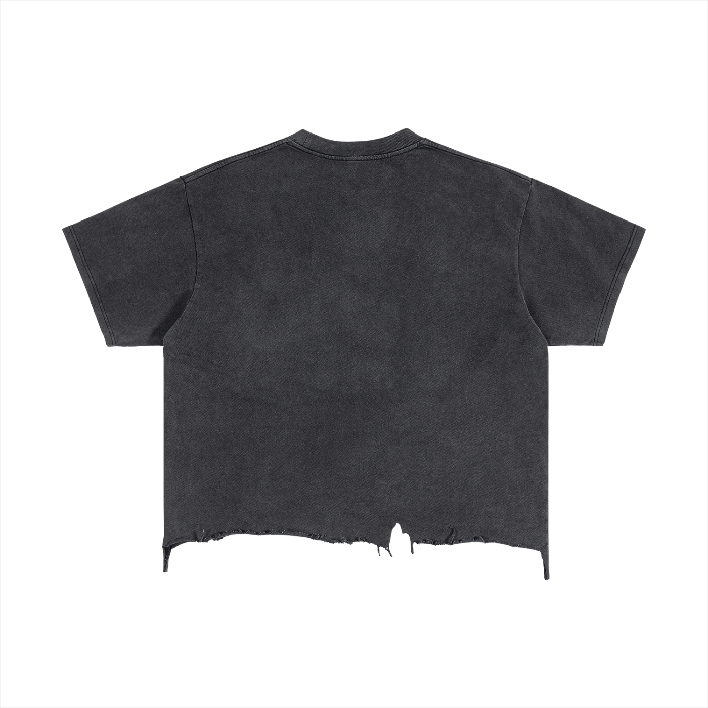 Enjoy Every Day – Vintage Wash Boxy Distressed Hem T-Shirt