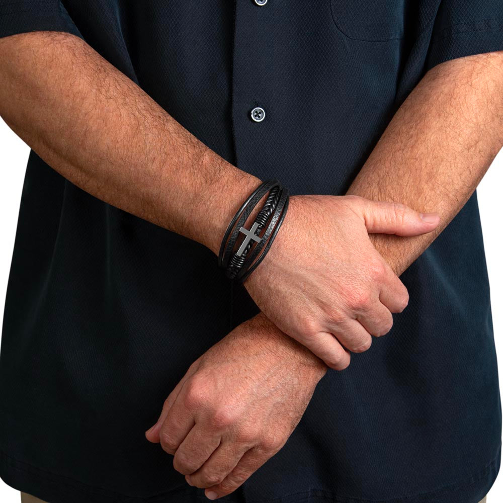 Cross Bracelet for Men. Declare Your Faith!