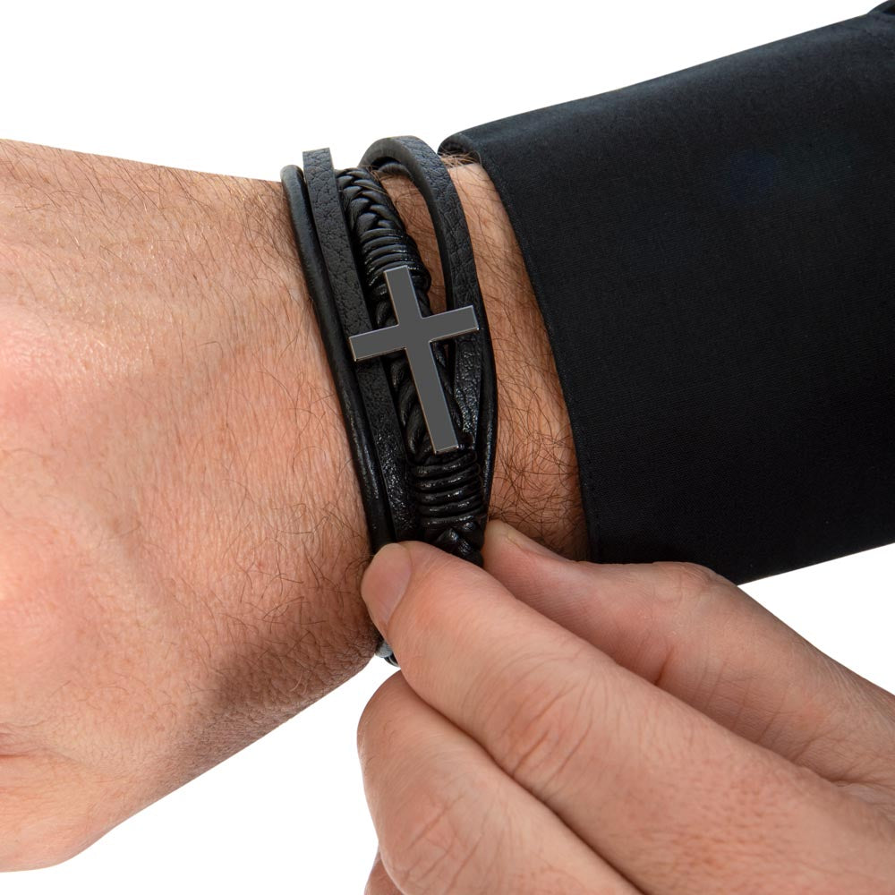 Cross Bracelet for Men. Declare Your Faith!
