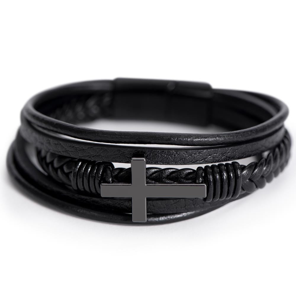 Cross Bracelet for Men. Declare Your Faith!