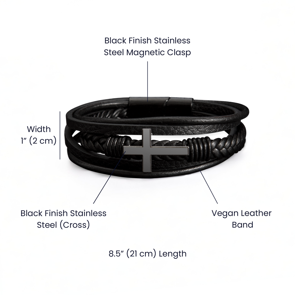 Cross Bracelet for Men. Declare Your Faith!
